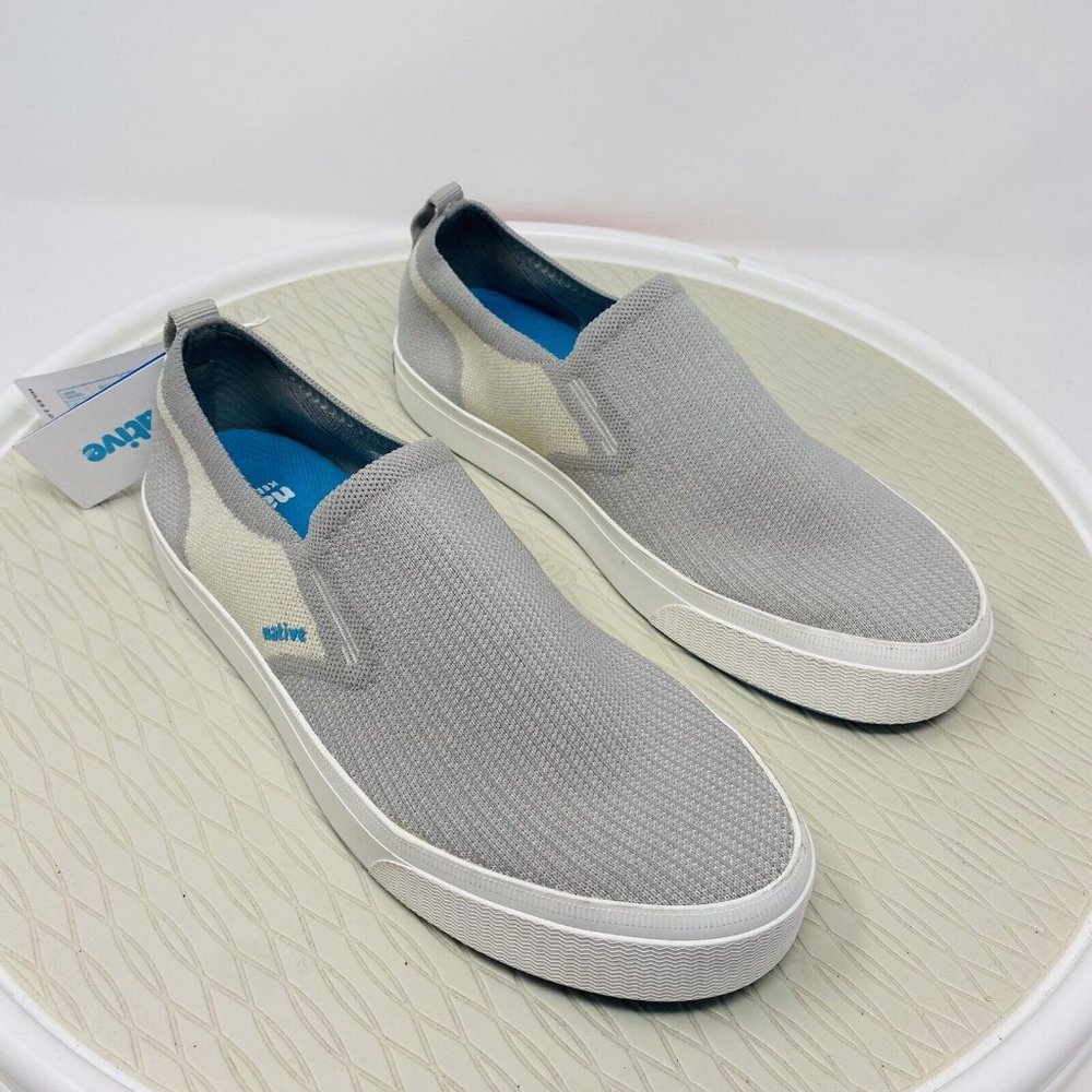 Native Miles 2.0 Women Size 9 Flats Shoes Gray Liteknit Slip On Stretch …